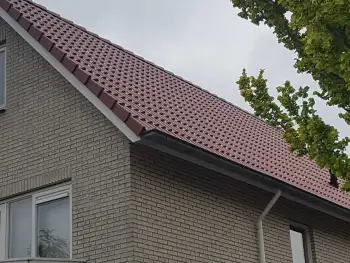 Vrijstaande woning in Assen voorzien van rode dakcoating