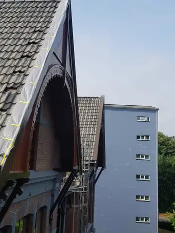 In Groningen voor Vriesbouw een monumentaalpand gecoat