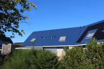 Swifterband betonpannen blauwe dakcoating